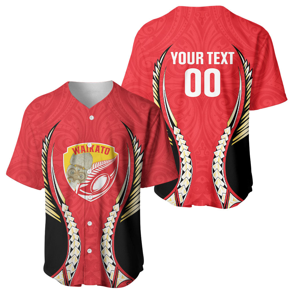 Waikato 2026 Rugby Custom Baseball Jersey NZ Maori Silver Fern