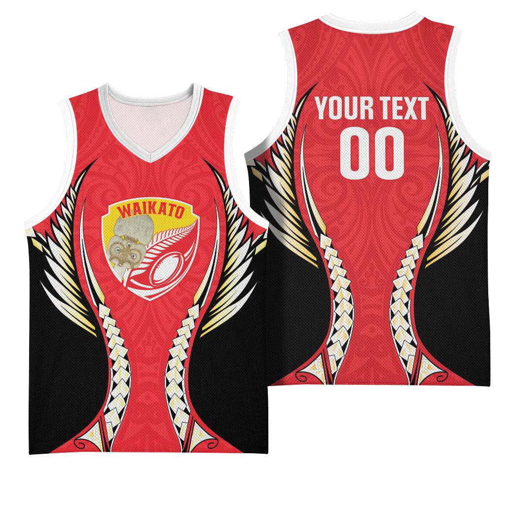 Waikato 2026 Rugby Custom Basketball Jersey NZ Maori Silver Fern