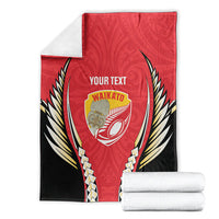 Waikato 2026 Rugby Custom Blanket NZ Maori Silver Fern