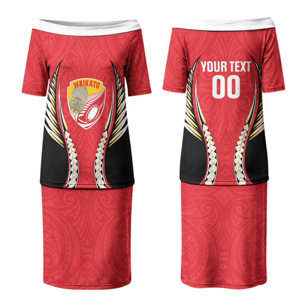 Waikato 2026 Rugby Custom Couples Matching Puletasi and Hawaiian Shirt NZ Maori Silver Fern LT14 - Polynesian Pride