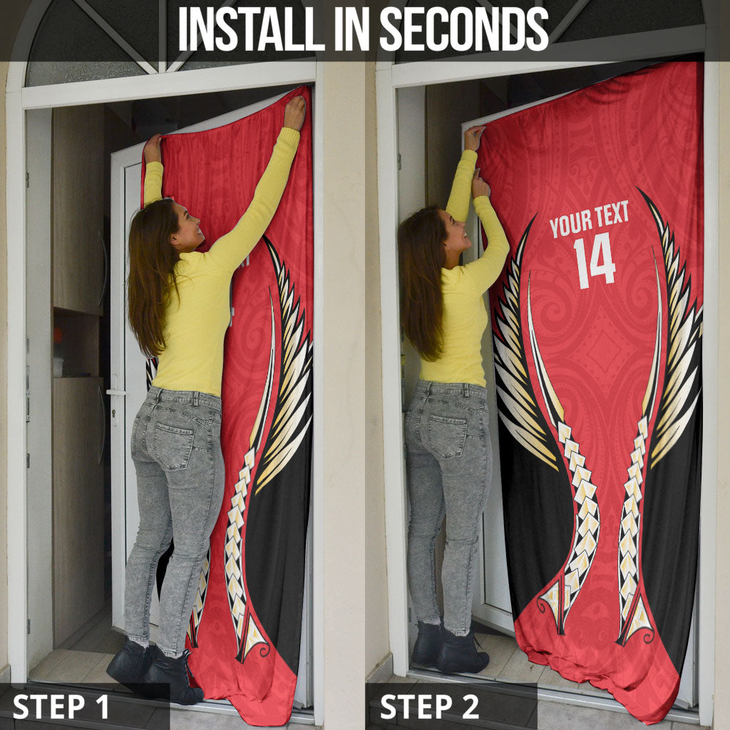 Waikato 2026 Rugby Custom Door Cover NZ Maori Silver Fern