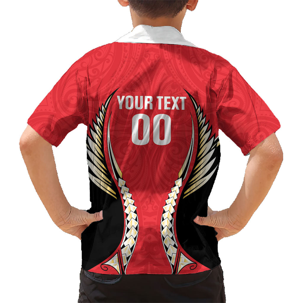 Waikato 2026 Rugby Custom Family Matching Off The Shoulder Long Sleeve Dress and Hawaiian Shirt NZ Maori Silver Fern