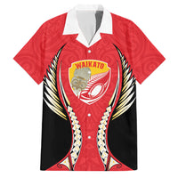 Waikato 2026 Rugby Custom Family Matching Summer Maxi Dress and Hawaiian Shirt NZ Maori Silver Fern