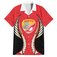Waikato 2026 Rugby Custom Hawaiian Shirt NZ Maori Silver Fern