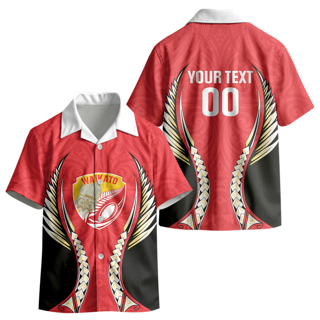 Waikato 2026 Rugby Custom Kid Hawaiian Shirt NZ Maori Silver Fern LT14 - Polynesian Pride