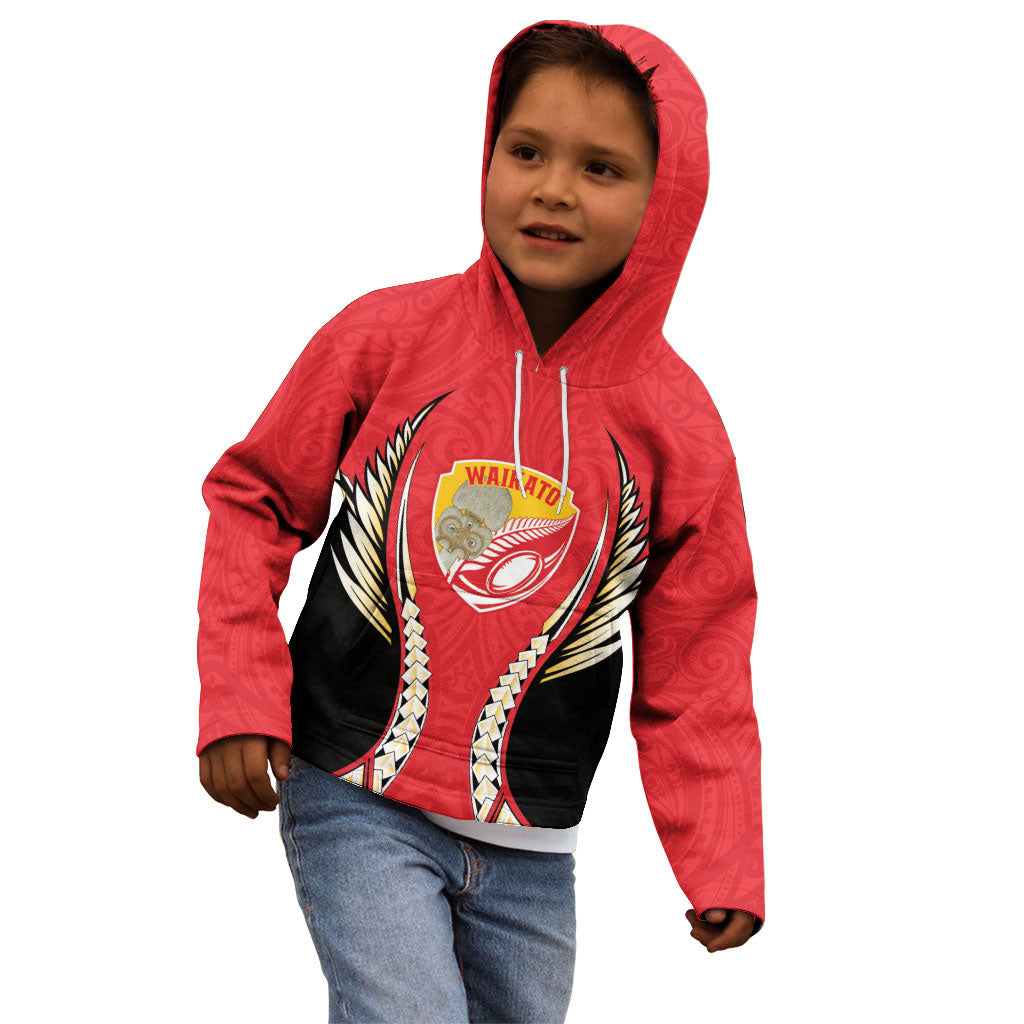 Waikato 2026 Rugby Custom Kid Hoodie NZ Maori Silver Fern
