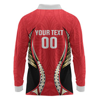 Waikato 2026 Rugby Custom Long Sleeve Polo Shirt NZ Maori Silver Fern