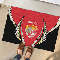 Waikato 2026 Rugby Custom Rubber Doormat NZ Maori Silver Fern
