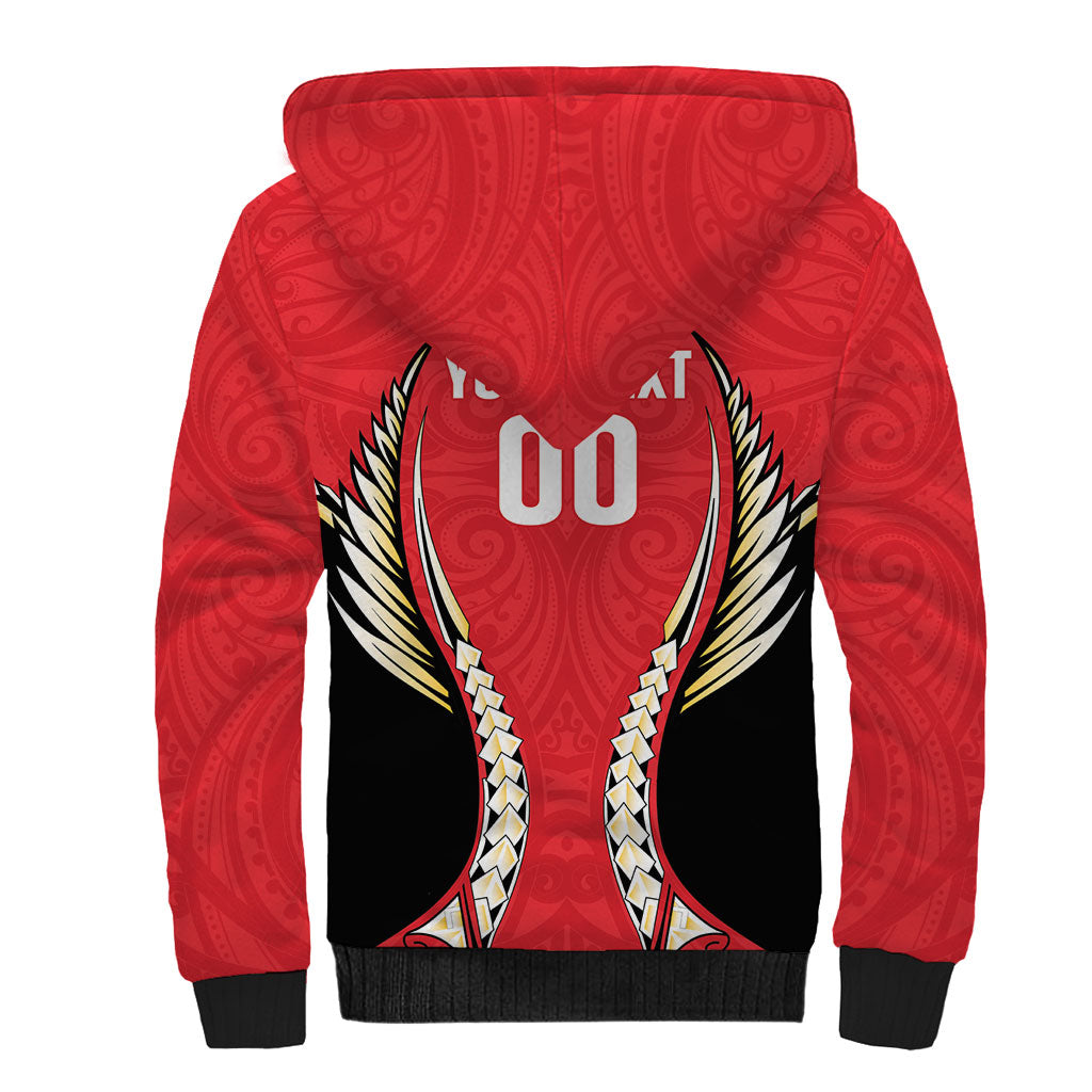 Waikato 2026 Rugby Custom Sherpa Hoodie NZ Maori Silver Fern