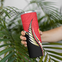 Waikato 2026 Rugby Custom Skinny Tumbler NZ Maori Silver Fern