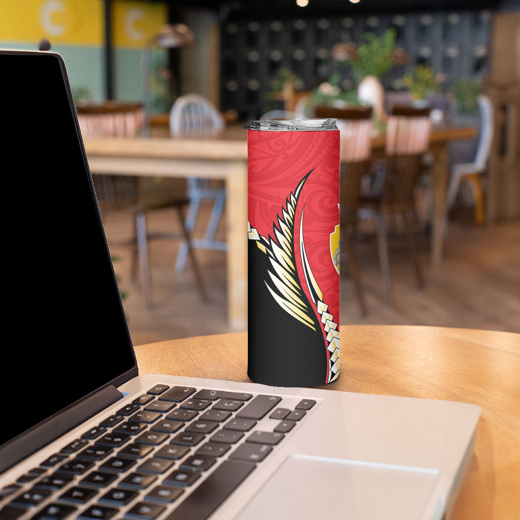 Waikato 2026 Rugby Custom Skinny Tumbler NZ Maori Silver Fern