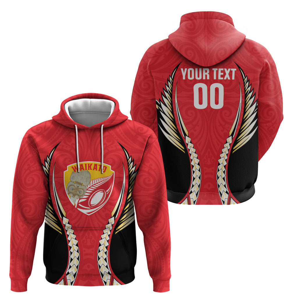 Waikato 2026 Rugby Custom Zip Hoodie NZ Maori Silver Fern