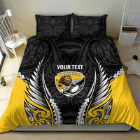 Wellington 2026 Rugby Custom Bedding Set NZ Maori Silver Fern