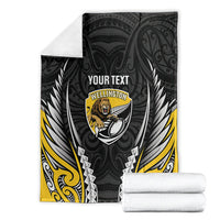 Wellington 2026 Rugby Custom Blanket NZ Maori Silver Fern