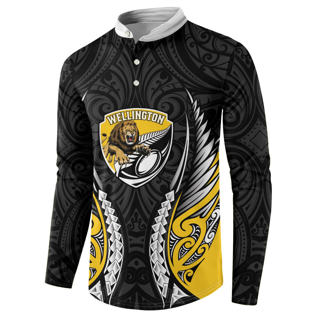Wellington 2026 Rugby Custom Button Sweatshirt NZ Maori Silver Fern