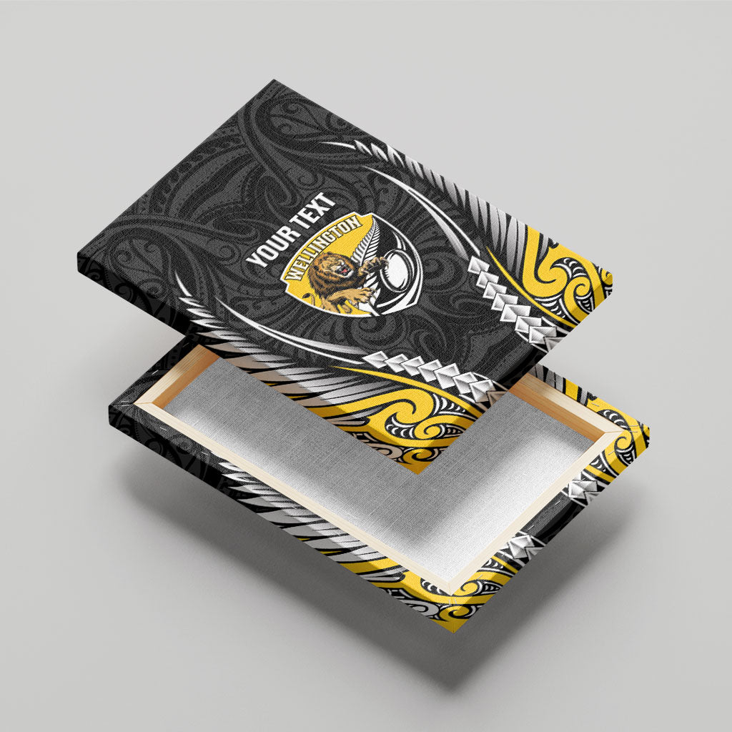 Wellington 2026 Rugby Custom Canvas Wall Art NZ Maori Silver Fern