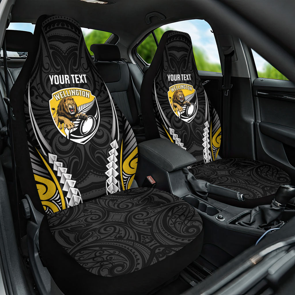 Wellington 2026 Rugby Custom Car Seat Cover NZ Maori Silver Fern