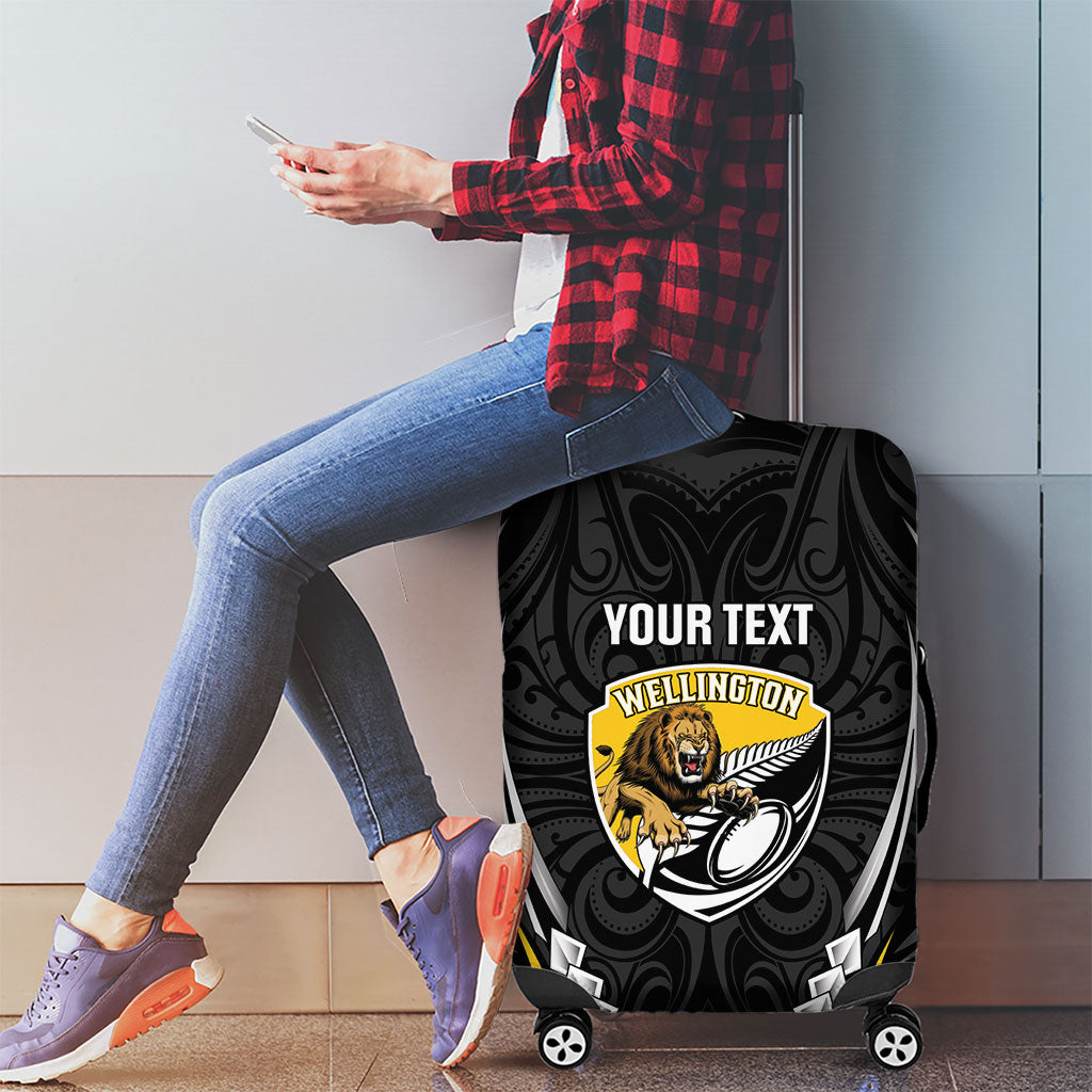 Wellington 2026 Rugby Custom Luggage Cover NZ Maori Silver Fern