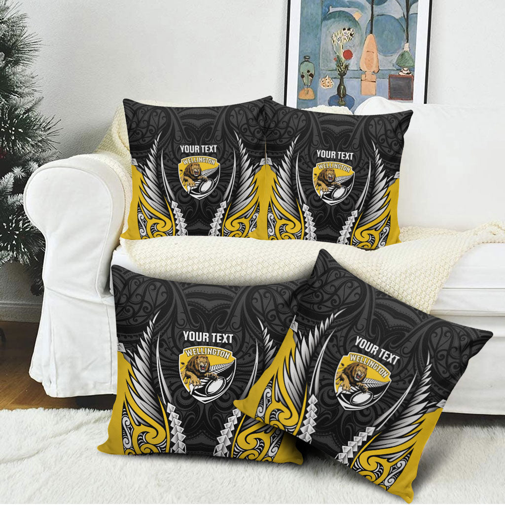 Wellington 2026 Rugby Custom Pillow Cover NZ Maori Silver Fern