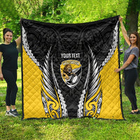 Wellington 2026 Rugby Custom Quilt NZ Maori Silver Fern