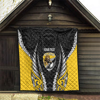 Wellington 2026 Rugby Custom Quilt NZ Maori Silver Fern