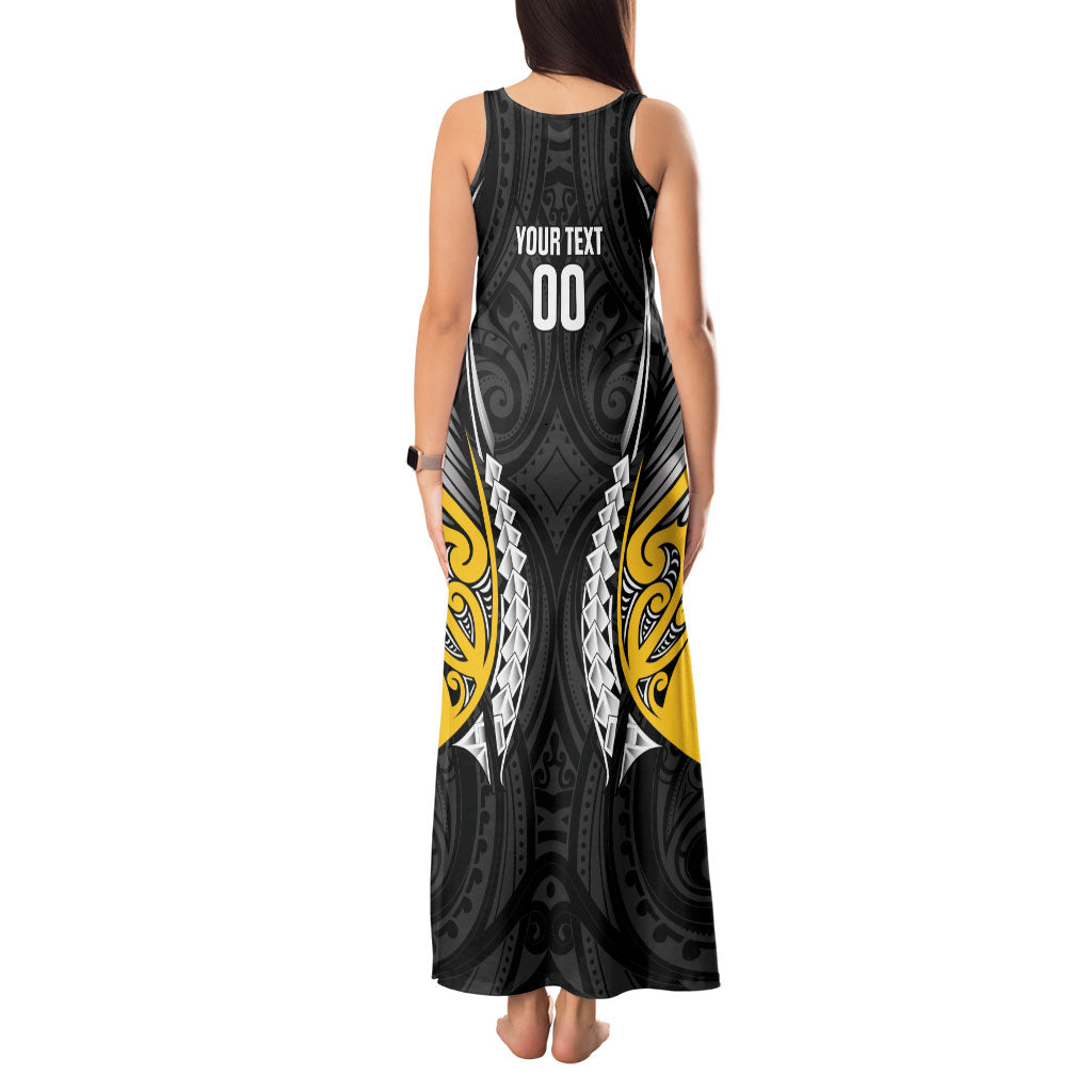 Wellington 2026 Rugby Custom Tank Maxi Dress NZ Maori Silver Fern