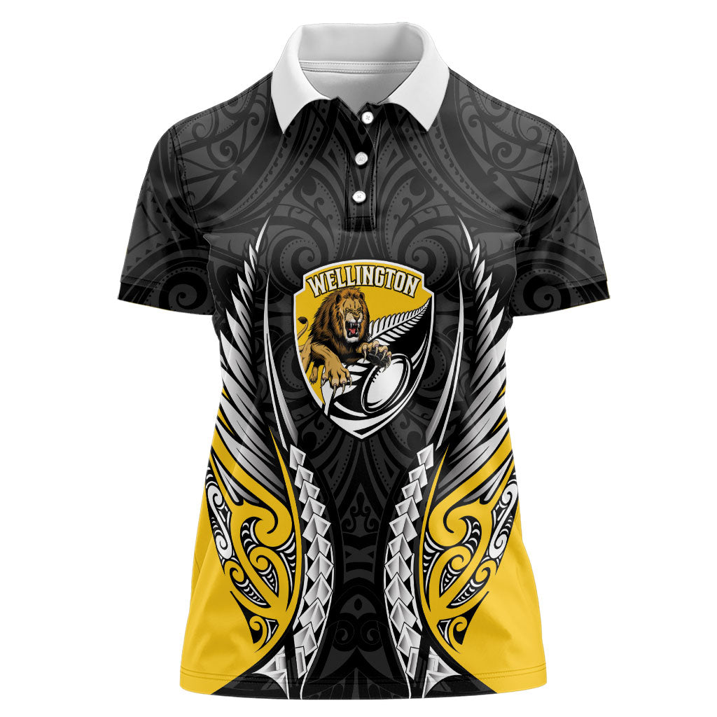 Wellington 2026 Rugby Custom Women Polo Shirt NZ Maori Silver Fern