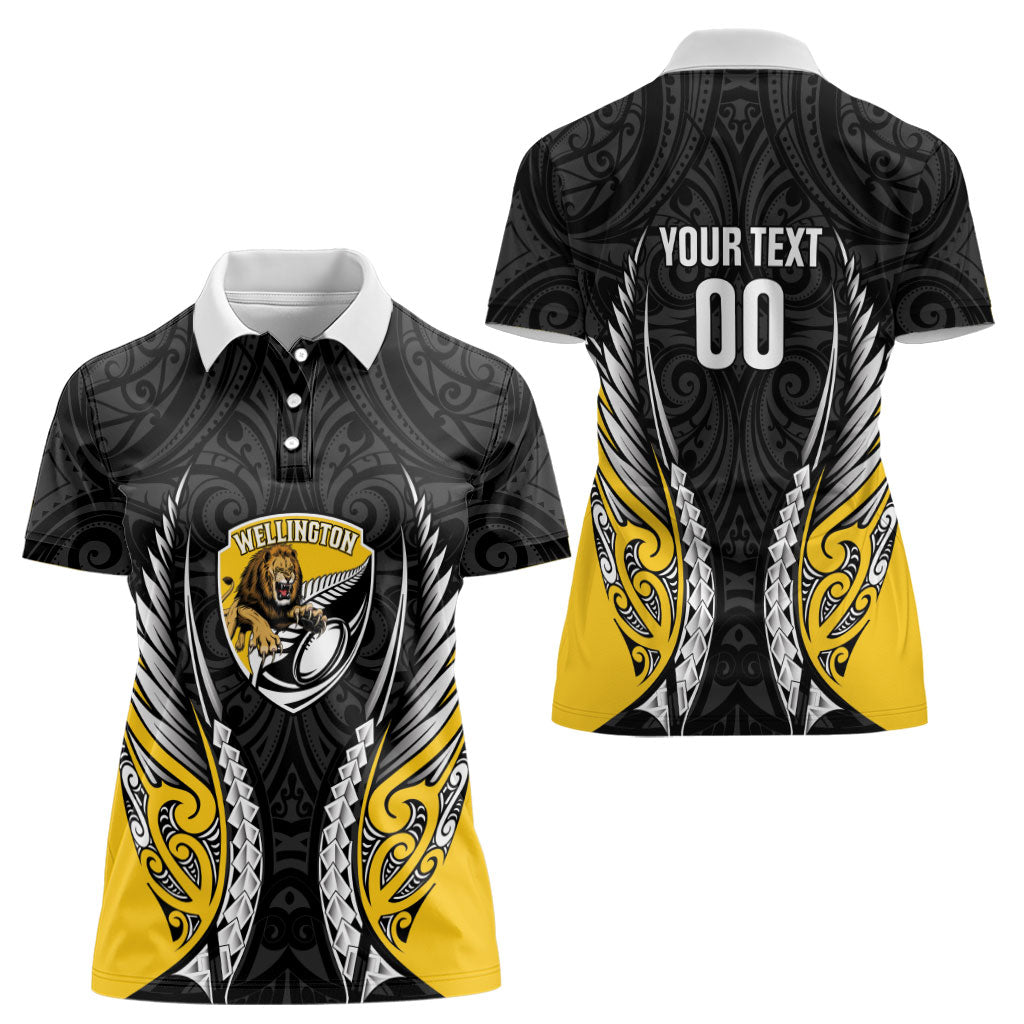Wellington 2026 Rugby Custom Women Polo Shirt NZ Maori Silver Fern