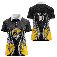 Wellington 2026 Rugby Custom Women Polo Shirt NZ Maori Silver Fern
