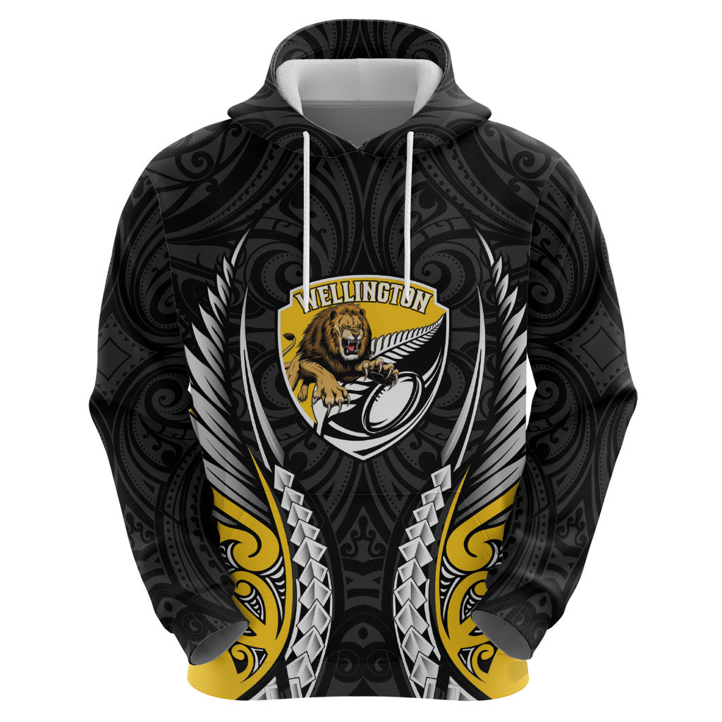 Wellington 2026 Rugby Custom Zip Hoodie NZ Maori Silver Fern