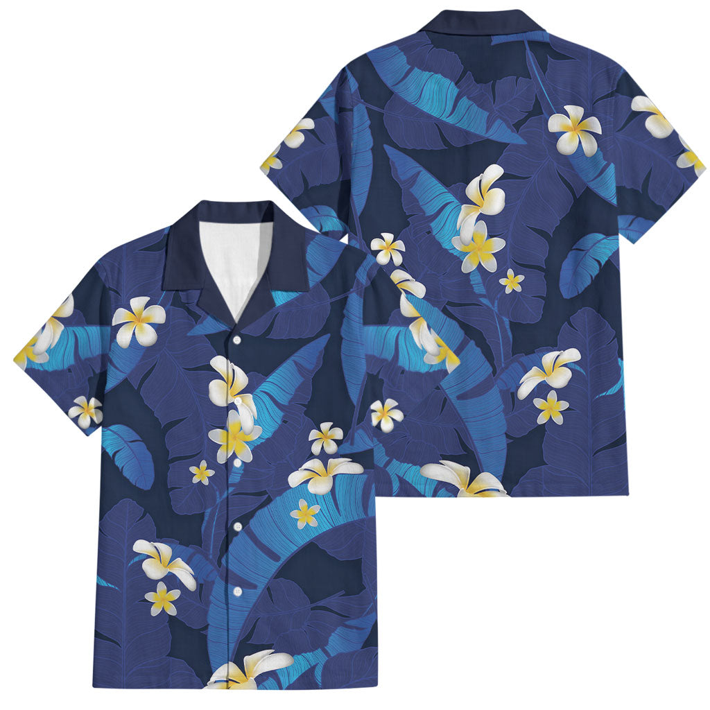 Teal Purple Banana Leaf Hawaii Family Matching Short Sleeve Bodycon Dress and Hawaiian Shirt Lau Maia Plumeria Tropical Summer Vibes