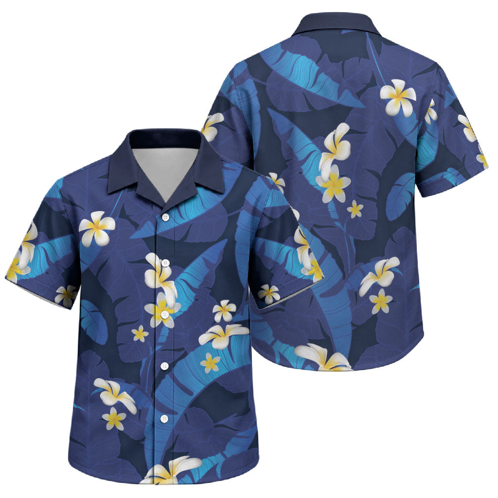 Teal Purple Banana Leaf Hawaii Family Matching Summer Maxi Dress and Hawaiian Shirt Lau Maia Plumeria Tropical Summer Vibes LT14 Son's Shirt Teal Purple - Polynesian Pride