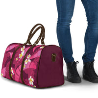 Pink Banana Leaf Hawaii Travel Bag Lau Maia Plumeria Tropical Summer Vibes LT14 - Polynesian Pride