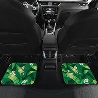 Green Banana Leaf Hawaii Car Mats Lau Maia Plumeria Tropical Summer Vibes