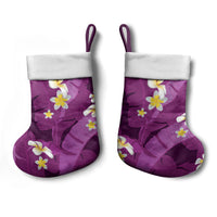 Purple Banana Leaf Hawaii Christmas Stocking Lau Maia Plumeria Tropical Summer Vibes LT14 - Polynesian Pride