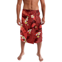 Red Banana Leaf Hawaii Lavalava Lau Maia Plumeria Tropical Summer Vibes