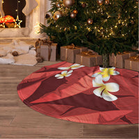 Red Banana Leaf Hawaii Tree Skirt Lau Maia Plumeria Tropical Summer Vibes LT14 - Polynesian Pride