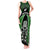 New Zealand Aotearoa Rugby Tank Maxi Dress NZ Tiki With Maori Fern World Cup Green Version LT14 Women Green - Polynesian Pride