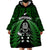 New Zealand Aotearoa Rugby Wearable Blanket Hoodie NZ Tiki With Maori Fern World Cup Green Version LT14 - Polynesian Pride