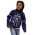 New Zealand Aotearoa Rugby Kid Hoodie NZ Tiki With Maori Fern World Cup Blue Version LT14 - Polynesian Pride