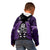 New Zealand Aotearoa Rugby Kid Hoodie NZ Tiki With Maori Fern World Cup Purple Version LT14 - Polynesian Pride