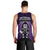 New Zealand Aotearoa Rugby Men Tank Top NZ Tiki With Maori Fern World Cup Purple Version LT14 - Polynesian Pride