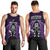 New Zealand Aotearoa Rugby Men Tank Top NZ Tiki With Maori Fern World Cup Purple Version LT14 - Polynesian Pride