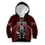 New Zealand Aotearoa Rugby Kid Hoodie NZ Tiki With Maori Fern World Cup Red Version LT14 Hoodie Red - Polynesian Pride