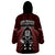 New Zealand Aotearoa Rugby Wearable Blanket Hoodie NZ Tiki With Maori Fern World Cup Red Version LT14 - Polynesian Pride