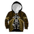 New Zealand Aotearoa Rugby Kid Hoodie NZ Tiki With Maori Fern World Cup Gold Version LT14 Hoodie Gold - Polynesian Pride