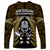 New Zealand Aotearoa Rugby Long Sleeve Shirt NZ Tiki With Maori Fern World Cup Gold Version LT14 - Polynesian Pride