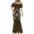 New Zealand Aotearoa Rugby Mermaid Dress NZ Tiki With Maori Fern World Cup Gold Version LT14 - Polynesian Pride