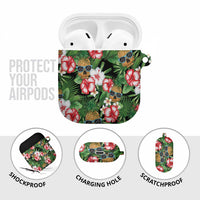 Pineapple Skull Aloha Hawaii AirPods Case Summer Vibes Tropical Seamless Pattern - Polynesian Pride