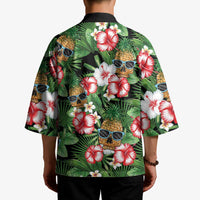 Pineapple Skull Aloha Hawaii Kimono Summer Vibes Tropical Seamless Pattern - Polynesian Pride